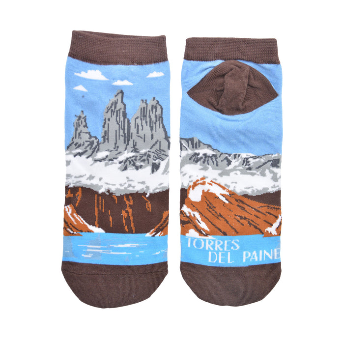 Calcetines con paisajes de Chile cortos - Imagen 2